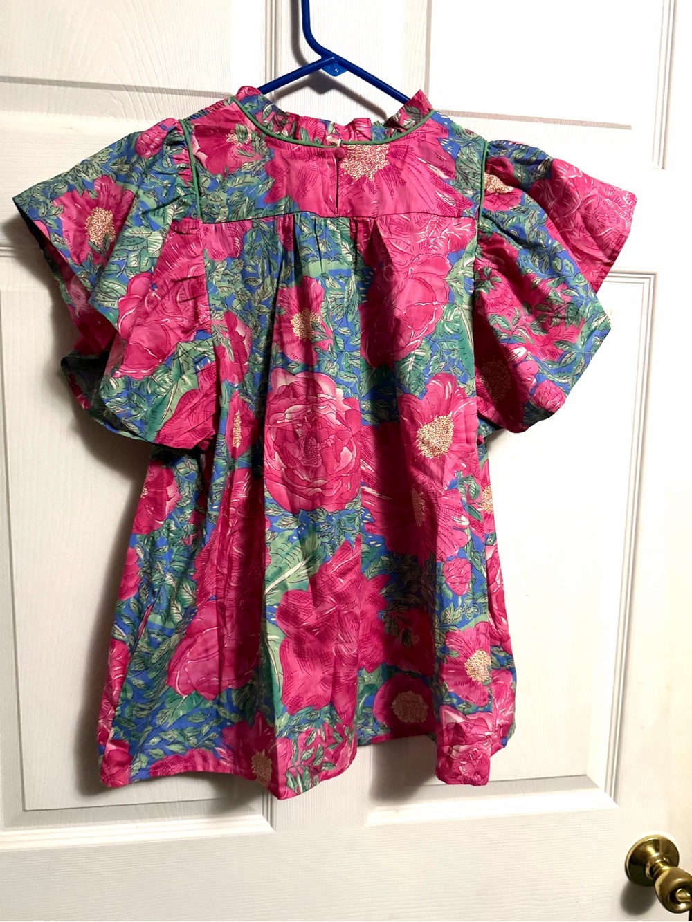GigoPink Floral Short-Sleeve Top - Picture 4 of 5